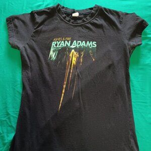 Ryan Adams Ashes & Fire T-Shirt - Women's Medium - Official Merch Rare